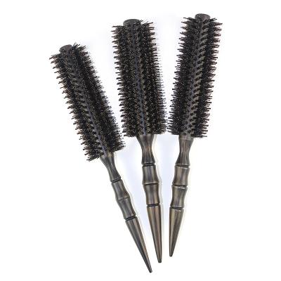 China All Factory Direct Selling Bristle Nylon Teeth Around Wooden Bun Hair Comb Lotus Loop Combs for sale