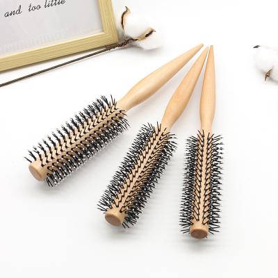 China All Perm Care Hair Brush Nylon Teeth Lotus Loop Combs Wooden Household Styling Comb for sale