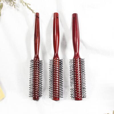 China All Lotus Professional Anti-Static Wood Bristle Nylon Teeth Curl Pomade Hair Styling for sale