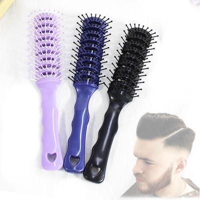 China All Plastic Hair Combs Comb Duct Hair Brush Massage Hair Care Private Ribs Curling Comb for sale