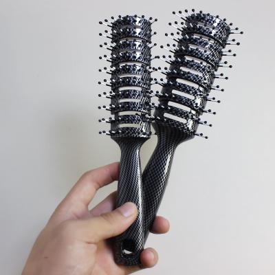 China For Home Use Professional Plastic Massage Comb Popular Ribs Comb Massage Hair Comb for sale