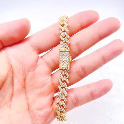 China Hiphop vvs moissanite diamond cuban link chain S925 cuban chain for sale