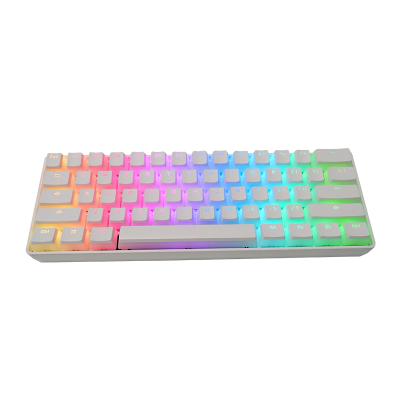 China Anti-ghosting Excellent 61 Key Gaming Keyboard RGB Backlit Rechargeable Mechanical Gaming Keyboard Anti-ghosting Material for sale