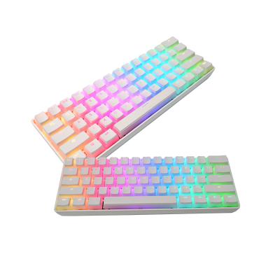 China Hot-switchable Anti-ghosting Mechanical Keyboard RGB Red Switch Wireless Mechanical Keyboard 60% for sale