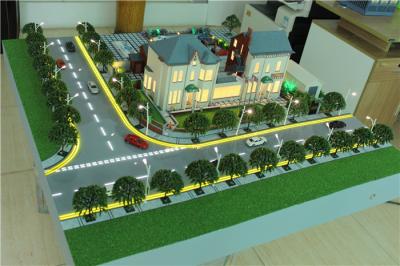 China UK residential 3d architectural physical scale model with landscape and lighting for sale