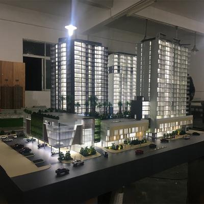 China New product physical scale model with 50% internal warm lighting for sale