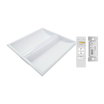 China 2ftx2ft 28W 35W 36W Desk Dimming Recessed LED Troffer Mount Light 3500K with Backup Battery Holder Kits for sale