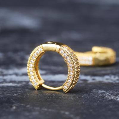 China HOT Fashion Custom Hip Hop Earrings Trend 2021 Trendy Gold Plated Hoop Earrings Women Hoop Earrings for sale