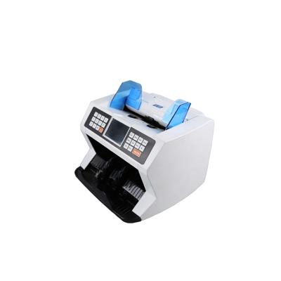 China Portable Mixed Plastic Value Banknote Counter Bank Use Front Loading Money Counting Machine Bill Counter for sale