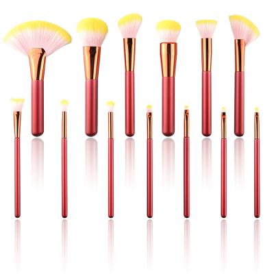 China Angular Blush 13pcs Premium Cosmetic Brush Set For Foundation Blush Concealer Eyeshadow Eyebrow Highlight Rouge Make Up Brush for sale