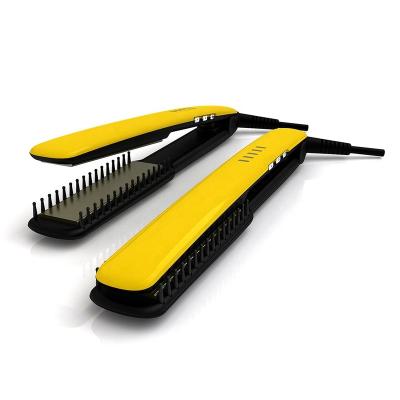 China Commercial Ceramic Hair Straightening Brush Removable Comb for sale