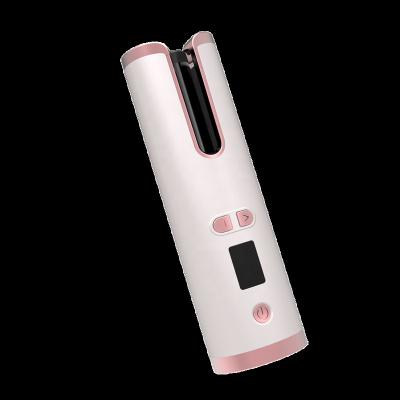 China Wholesale Design 100-240V Wireless USB Rechargeable Automatic Hair Curler Outdoor Ceramic Easy Use Magic Automatic Hair Curler New for sale