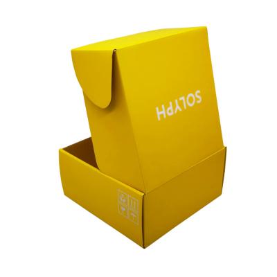 China Recycled Materials Full Color Printing Garment Packaging Corrugated Cardboard Custom Mailing Mailer Box for sale