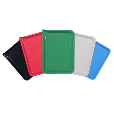 China High Quality Eco-friendly Cigarette Accessories Plain Colors Degradable Factory Fiber Tobacco Rolling Smoking Tray for sale