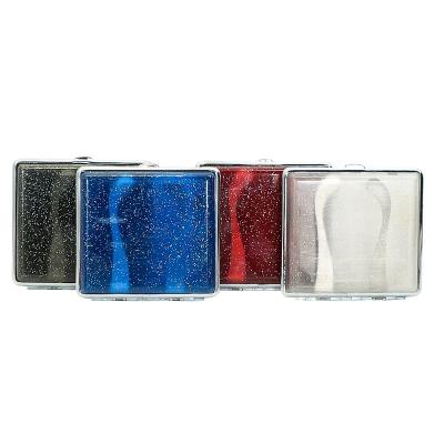 China Lady CLASSIC Smoking Accessories 20 Sticks Fit Tobacco Portable Box Glitter Plastic Shiny Cigarette Holder for sale