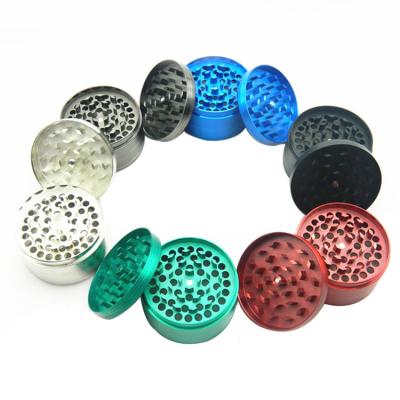 China Smoking Accessories Spice Grinder Smoke Tobacco Crusher 4 Layer 75MM Manual Custom Herb Grinder Metal Logo for sale