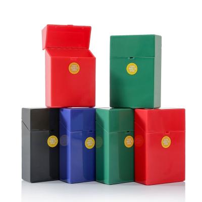 China Automatic Plastic Cigarette Smoking Box Storage Container Flip Cover Pocket Cigar Smoking Accessories 20 Sticks for sale