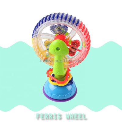 China Cheap Plastic Rainbow Ferris Wheel Baby Fun Rotating Windmills Baby Toys Funny Baby Gift for sale