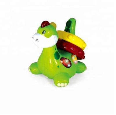 China Toy Cartoon Cute Electric Induction Funny Carry-on Dinosaur Educational Toys with Light and Music for sale