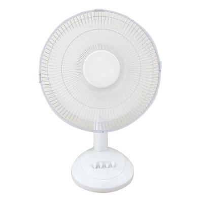 China Low Noise 3 Speeds Control Oscillation Cooling 12 Inch Plastic Tabletop Fan for sale