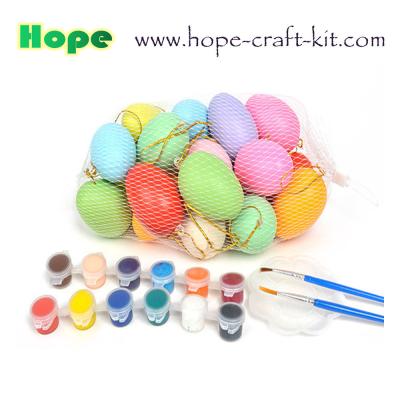 China Assorted colors Plastic Easter eggs Gachapon Eggs surprise eggs Gacha Ball With 4 Colours Water Color Pen for kids DIY for sale