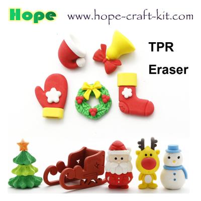 China OEM ODM TPR PVC Erasers Kids Stationery supplies 3D Animal, Food, Plant, Vegetables, Fruits  disassembled and assembl à venda