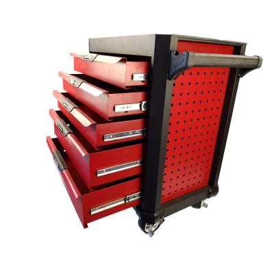 China Thickness Kraftwelle Germany Tool Steel Trolley With 5 Drawers Tool Cabinet for sale