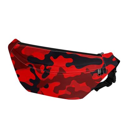 China Camouflage Printing Polyester Zipper Brand Name Fannie Packs Pocket Bum Bag Men's Waist Bag Anti-theft Pouch for sale