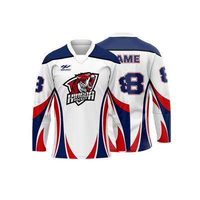 China Hot Selling Good Choice 100% Polyester Ice Hockey Shirts Sets Model Color Customization Hockey Tank Top for sale