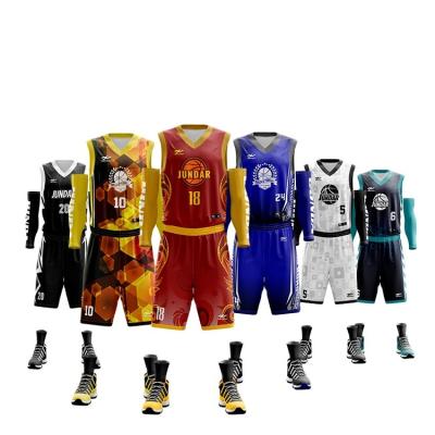 China Factory Supplier Breathable Hot Selling Basketball Sport Clothes Breathable Kits Basketball Uniforms Training Suit for sale