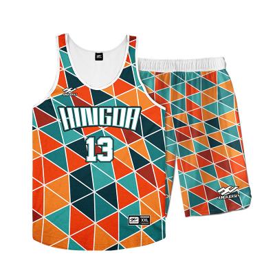 China High Quality Factory Supplier Latest Design 100% Polyester Men's Basketball Tank Tops Breathable for sale