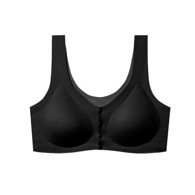 China Breathable Adult Women Gather Nursing Bra Front Button Underwear Free Buckle Singlet Nursing Bra Comfortable Nursing Bra Wholesale for sale