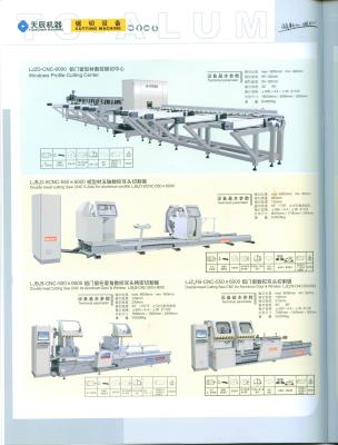 China Het dubbel-hoofdknipsel zag CNC 5 as voor aluminiumprofiel LJB2D-5CNC-550X6000 Te koop