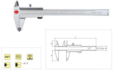 China 0 mm – 200 mm-vier-Manieren Roestvrij staalbeugel met Metrische en Duimschalen Te koop