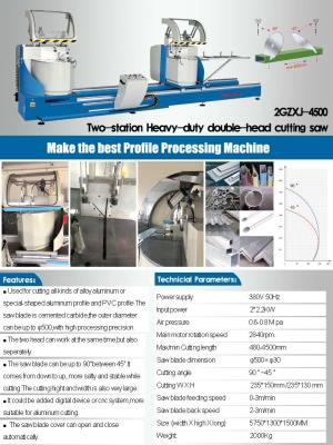 China Two-station Heavy-duty Double-head Cutting Saw for sale