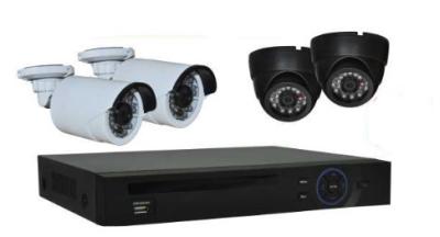 China 4-Channel PoE NVR Kits 1080P Digital With 10m - 20M Night Vision for sale