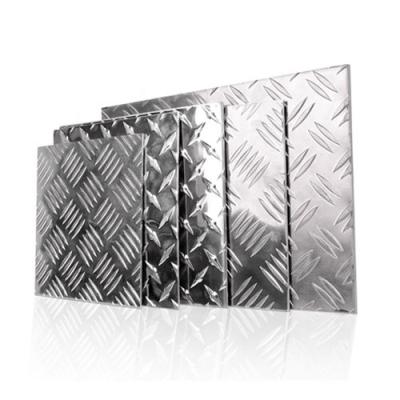 China Floor Boat 1100 5052 H32 Alloy Five Bar Checkered Tread Aluminum Checker Plate Price For Floor for sale