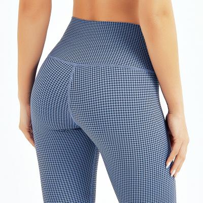 China High Quality Breathable Women Shaping Tik Tok Leggings Fitness Waist Yoga Gaiters High Crac! crack! wholesale plaid yoga butt pants for sale