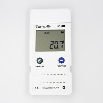 China NTC Temperature Humidity Data Logger Sensor High Accuracy Thermo-Hygrometer Built-in Recorder One-Time Use 106mm*51mm*18mm for sale