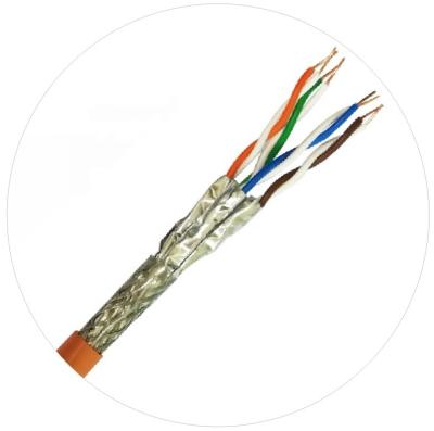 China 4 Pair Bare Copper Network Cable Sftp Cat7 Cable Twisted Pair High Quality for sale