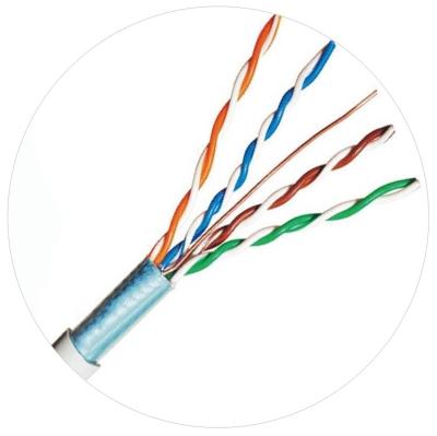 China Lan Internet Cable Oem /odm UTP Twisted Pair 4 Pair SFTP Ethernet Cable Cat5E Ethernet Cable Lan Internet Cable Oem /odm Bare Copper Copper/Clad Test Fluke Pass for sale