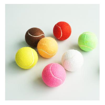 China Match/Competition/Tournament OEM Yellow Felt Training Tennis Ball Manufactures Logo Tennis Ball Customized Wear-Resistant for sale