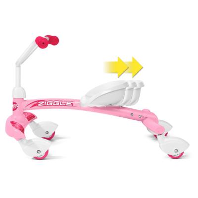 China Kid Kick Scooter For Kids Ride On Scooter Foot Swing Twist Ziggle With Seat 4 Wheels for sale