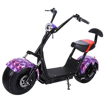 China Child Fat Tire Electric Scooter 60V Citycoco Electric Scooter 2000W Adult Scooters With LED Lights for sale