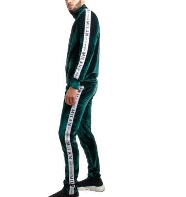 China Custom Made Sweat Suits Breathable Unisex Jogging Suits Wholesale 2 Piece Velvet Luxury Tracksuit For Men for sale