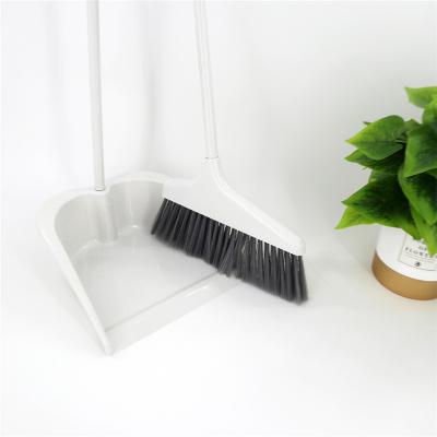 China YISHUA Factory Home Household Cleaning Plastic Material Long Handle Broom And Windproof Dustpan Set for sale