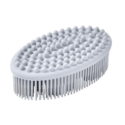 China Sustainable Multifunctional Custom Silicone Bath Shower Body Back Wash Cleaning Brush for sale