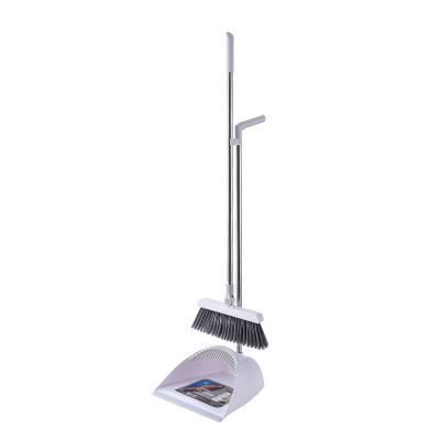 China High Quality Home Office Floor Sweeping Reading Brush With Long Handle Broom And Dustpan for sale