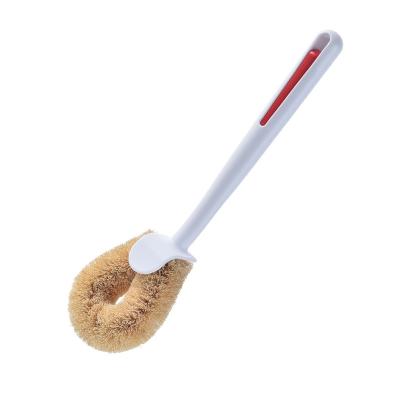 China Various Plant Sustainably Sell Widely Used Coconut Fiber Bamboo Pot Scrub Brush for sale