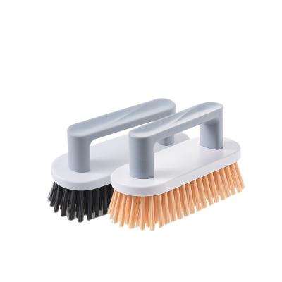 China YISHUA Sustainable Factory High Quality Hand Tub Scrub Brush With Handle , Fabric Laundry Cleaning Brush for sale